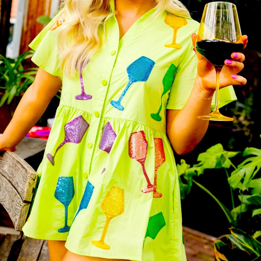 Queen of Sparkles Wine Romper